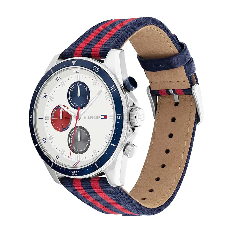 Tommy Hilfiger Parker Chronograph Silver Dial Men’s Watch- 1792035